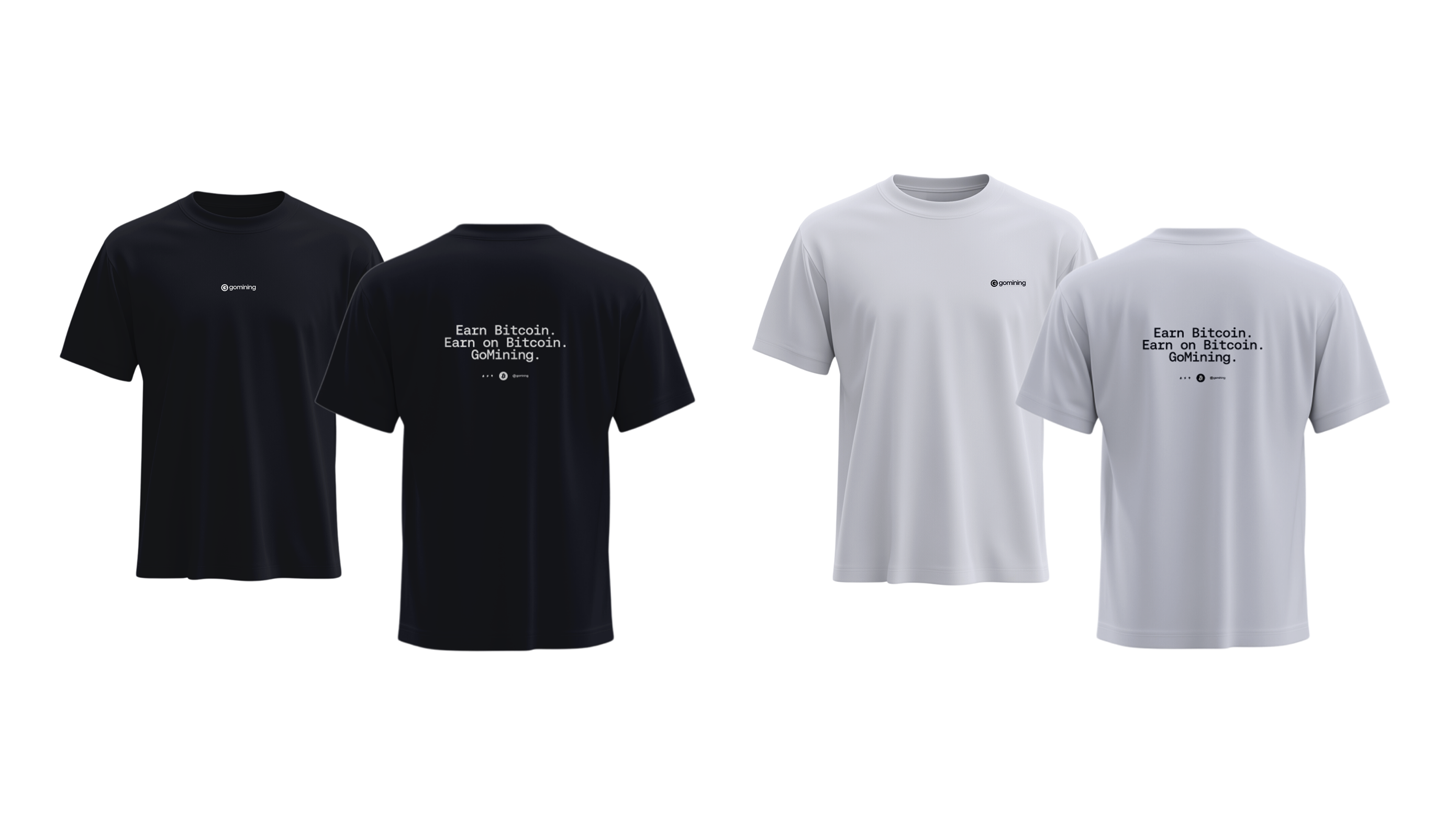 GoMining branded T-shirt mockup