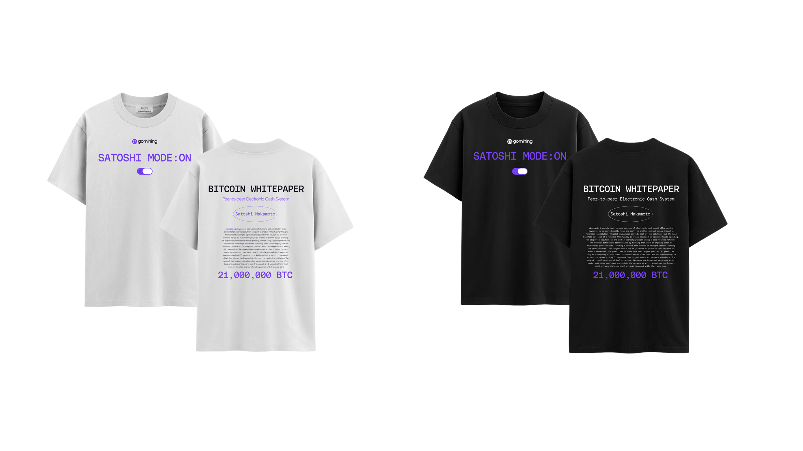 GoMining branded T-shirt mockup
