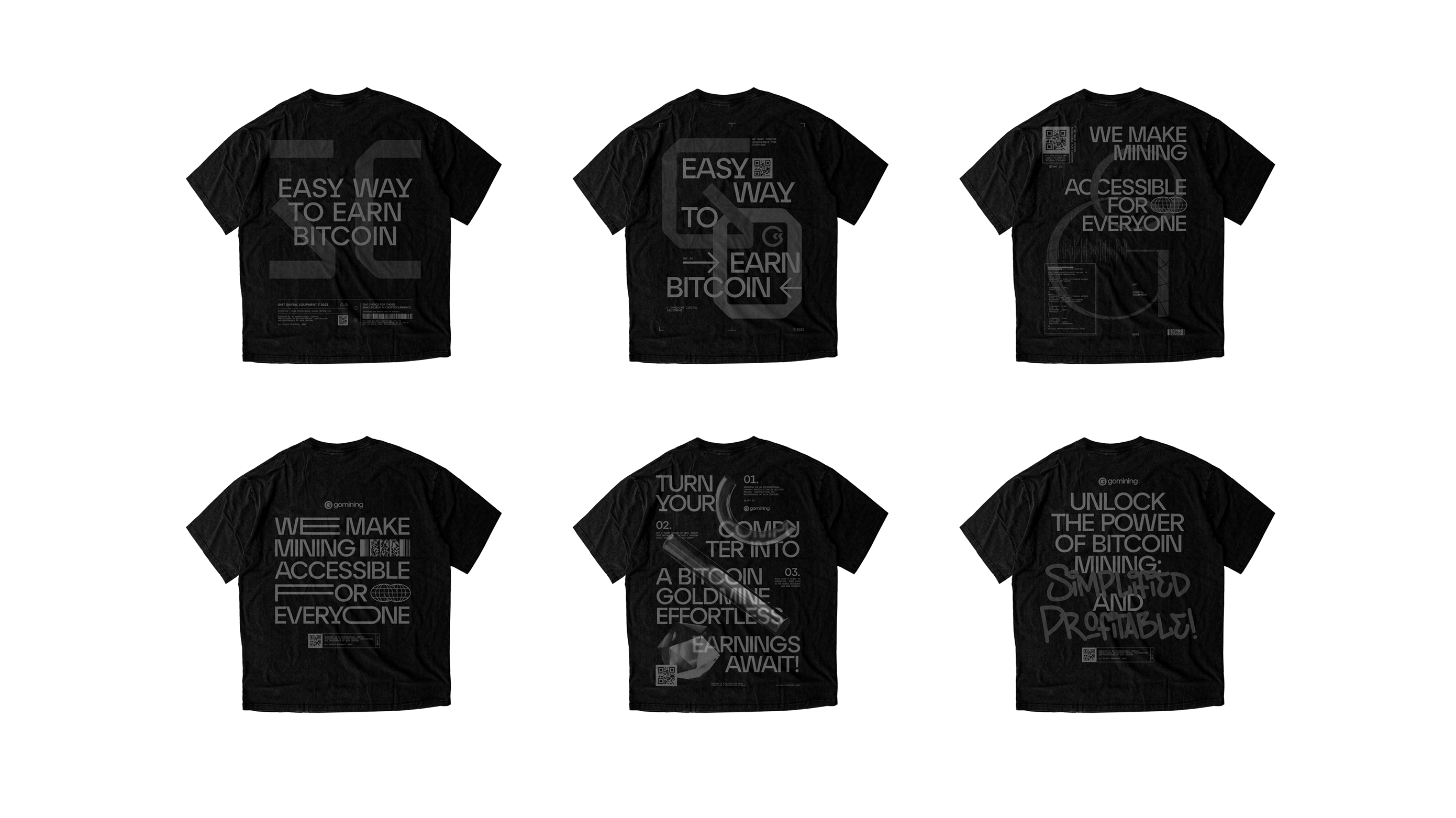 GoMining branded T-shirt mockup