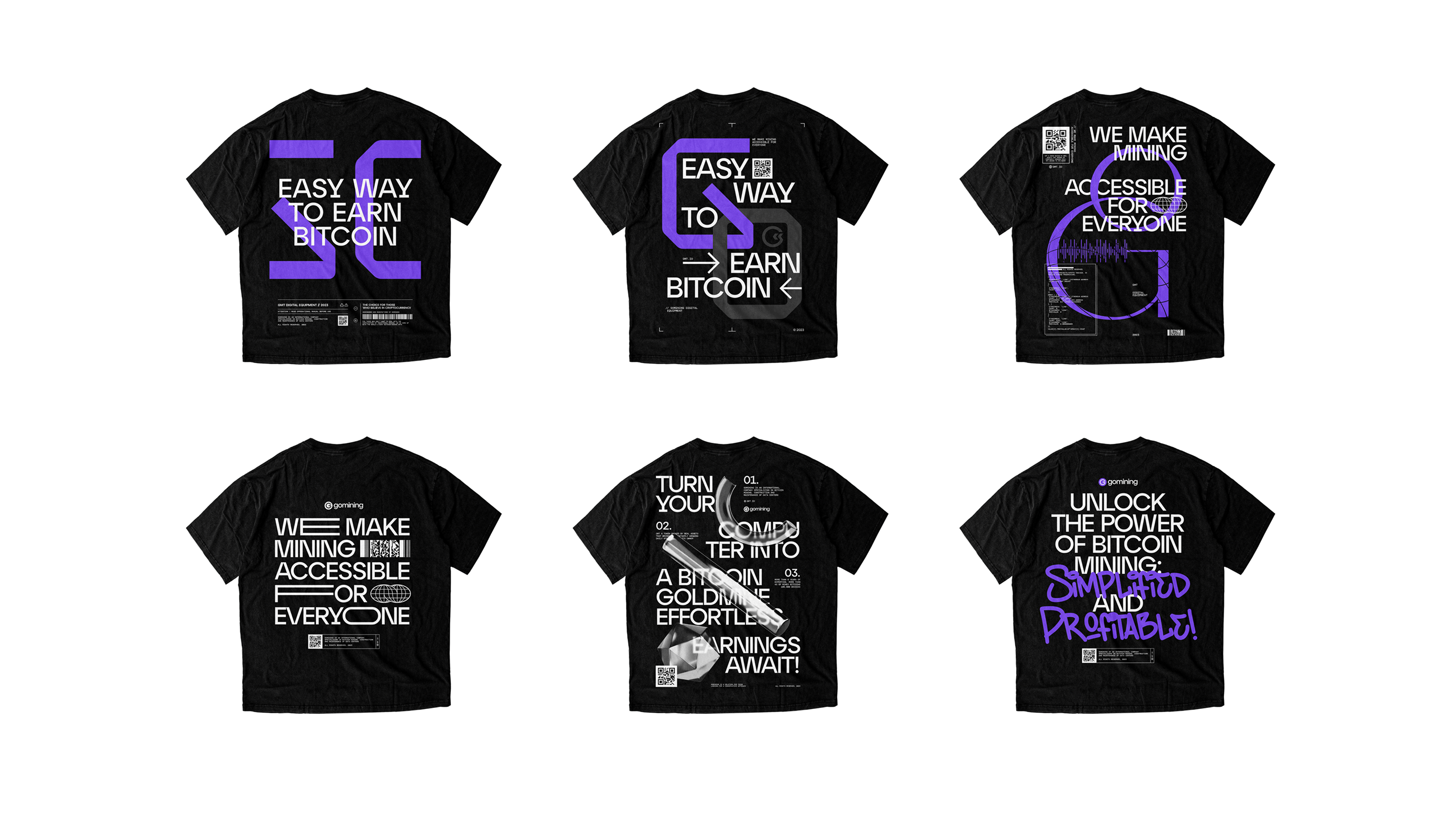 GoMining branded T-shirt mockup