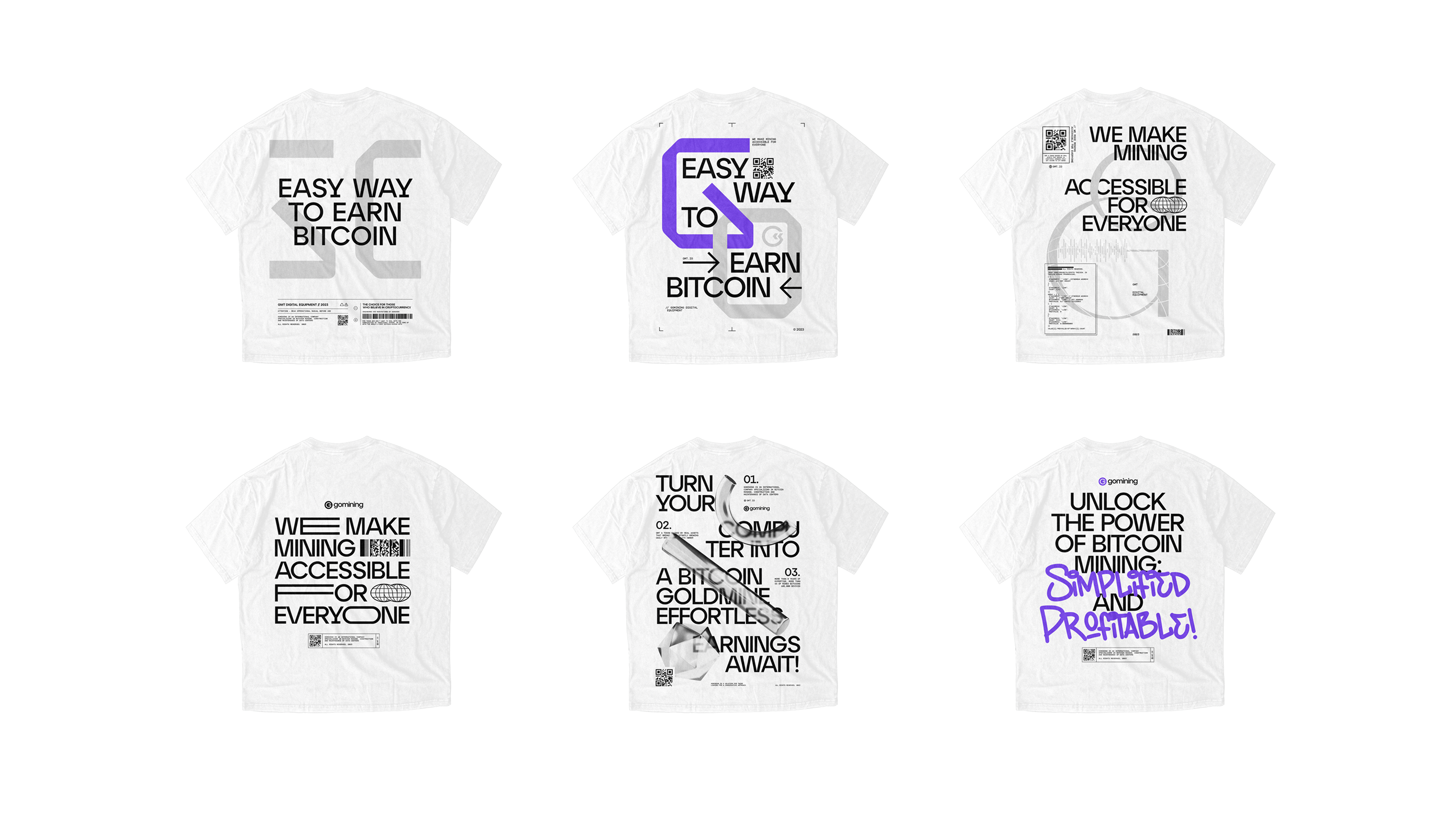 GoMining branded T-shirt mockup