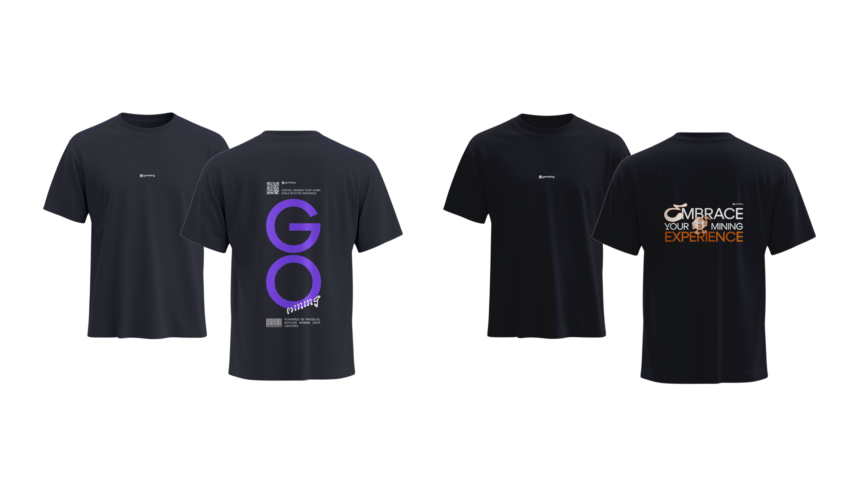 GoMining branded T-shirt mockup