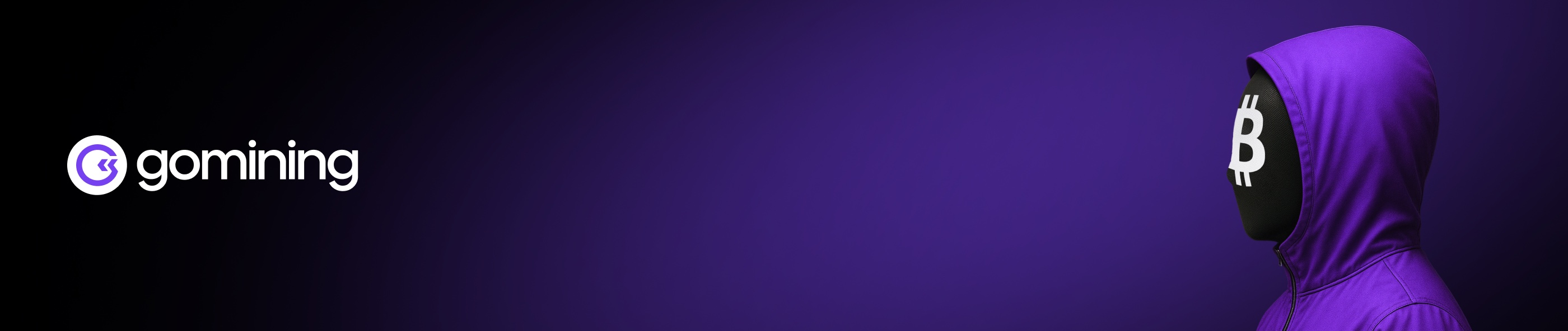 GoMining brand banner with logo and product visual