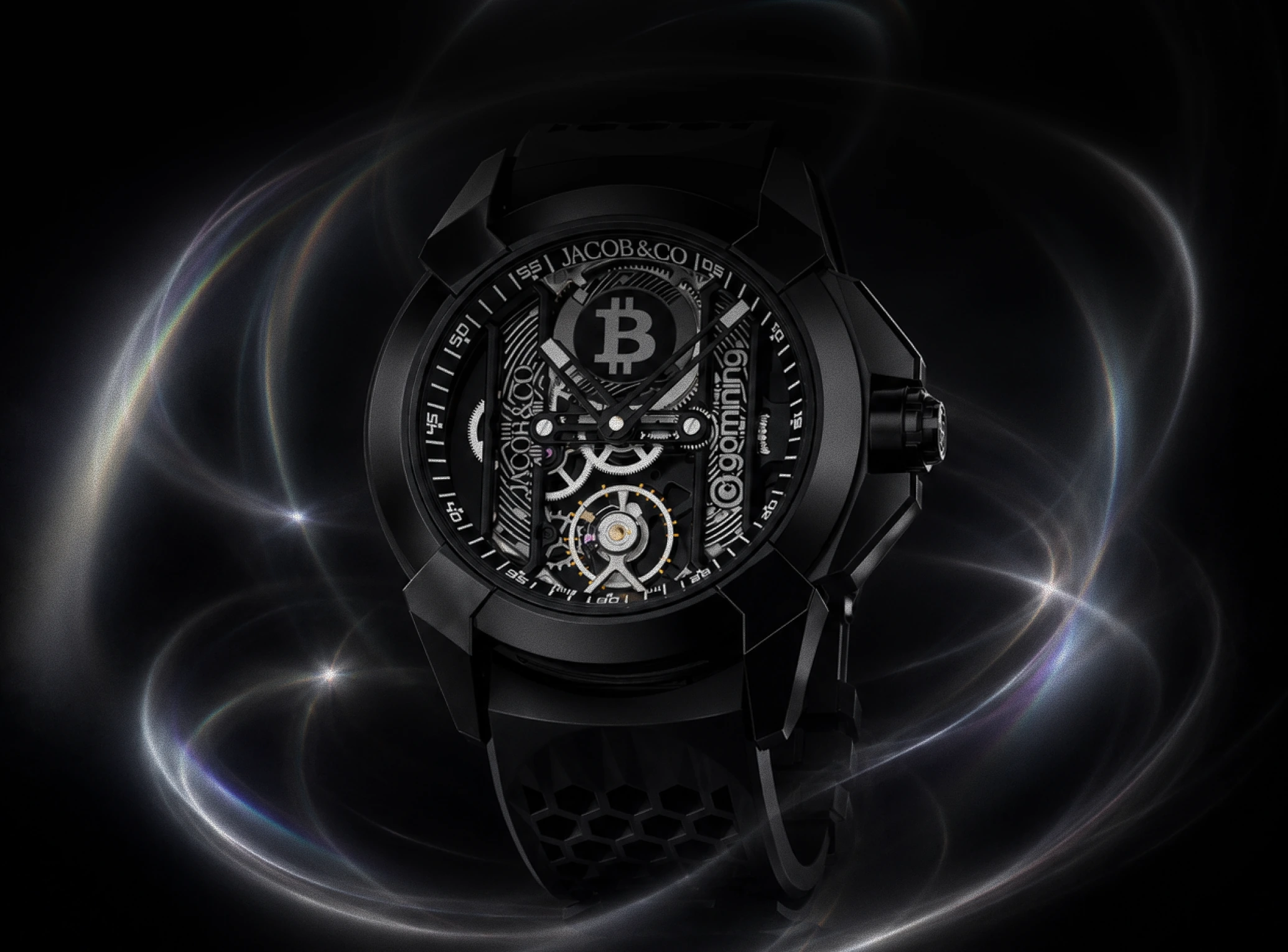 GoMining x Jacob & Co. watch campaign visual